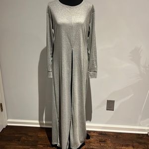 Long split-shirt-dress